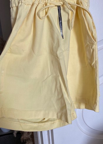 Sarı Midi Kısa Kadın Tulum Fermuarlı - Görsel 3