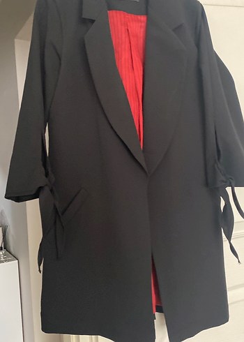 Siyah, Midi Boy,  ceket - Görsel 4