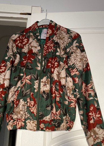 Çiçek Desenli Kadın Midi Ceket - Görsel 2