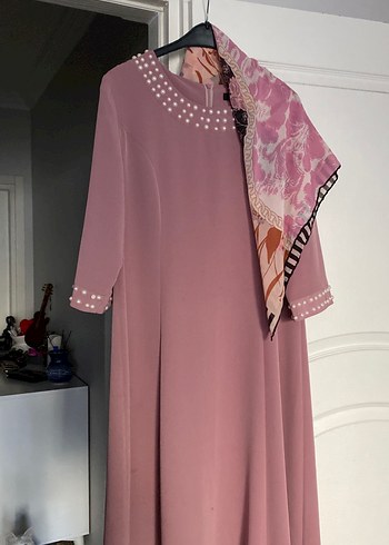 Pembe Uzun Bohem Salaş Elbise - Görsel 3