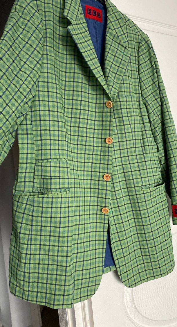 Düğmeli Yeşil bayanCeket - Görsel 4