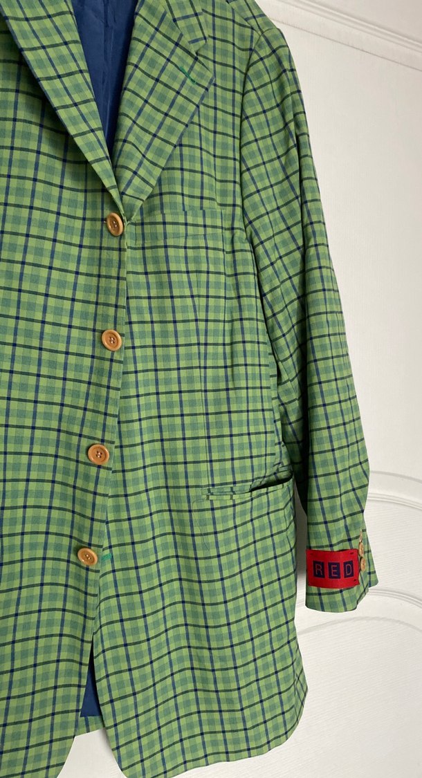 Düğmeli Yeşil bayanCeket - Görsel 2