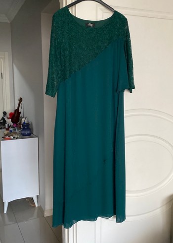 Uzun Kollu Bohem Hamile Abiye Elbise - Görsel 3