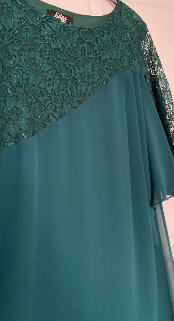 Uzun Kollu Bohem Hamile Abiye Elbise - Görsel 4