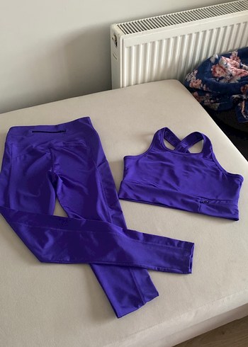 Mor Sporcu Sütyeni tayt ikili takım - Görsel 5