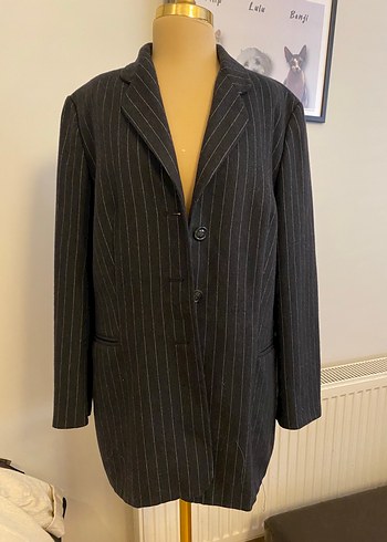 Zara Sikligin Ve Rahatligin Bulustugu Siyah Cizgili Blazer