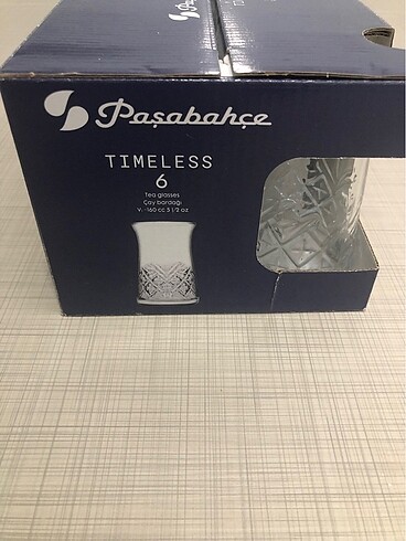 Beden beyaz Renk Paşabahçe Timeless Çay Bardağı 6 lı