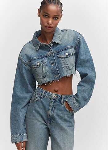38 Beden mavi Renk Mango Mom Jean