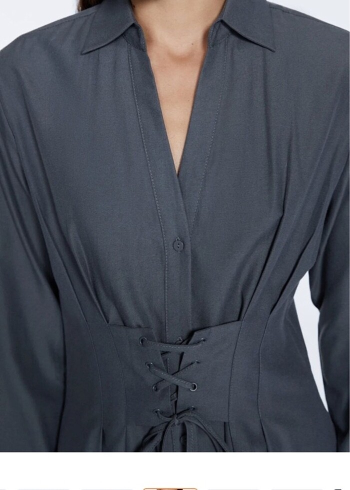 Gömlek elbise - Görsel 4