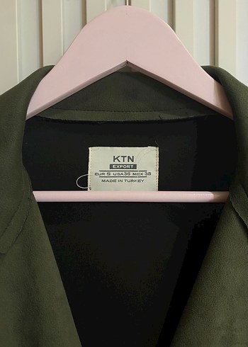 Kadın Haki Süet Ceket - Görsel 2