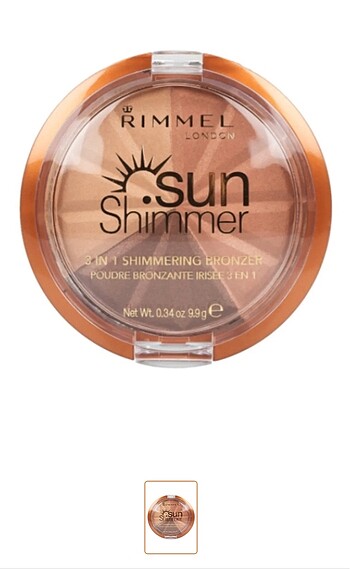 Rimmel London Rimmel Sunshimmer 3-in-1 Shimmering Bronzer -002 B