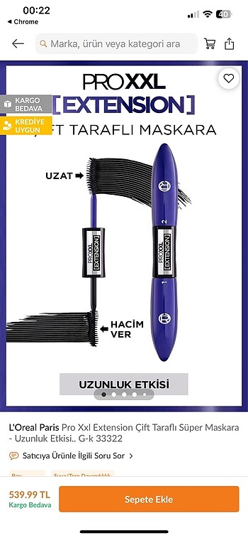 Loreal Paris False Lash Superstar X Fiber Çift Taraflı Mascara r
