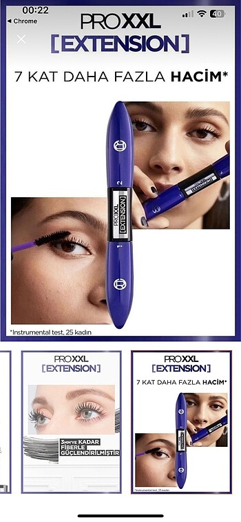 Beden Loreal Paris False Lash Superstar X Fiber Çift Taraflı Mascara r
