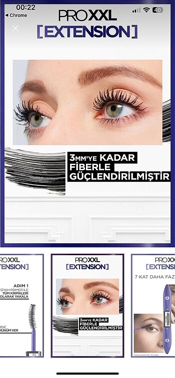 Beden Renk Loreal Paris False Lash Superstar X Fiber Çift Taraflı Mascara r