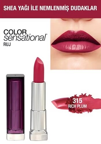 Maybelline New York Maybellıne Color Sensation Ruj 315 Rich Plum