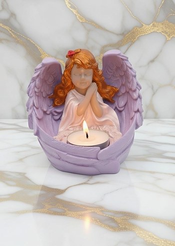 Melek Figürlü Mumluk - Görsel 4