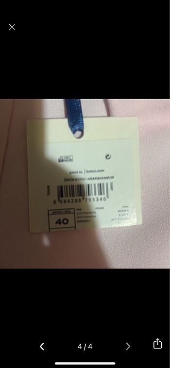 40 Beden pembe Renk Koton pembe elbise