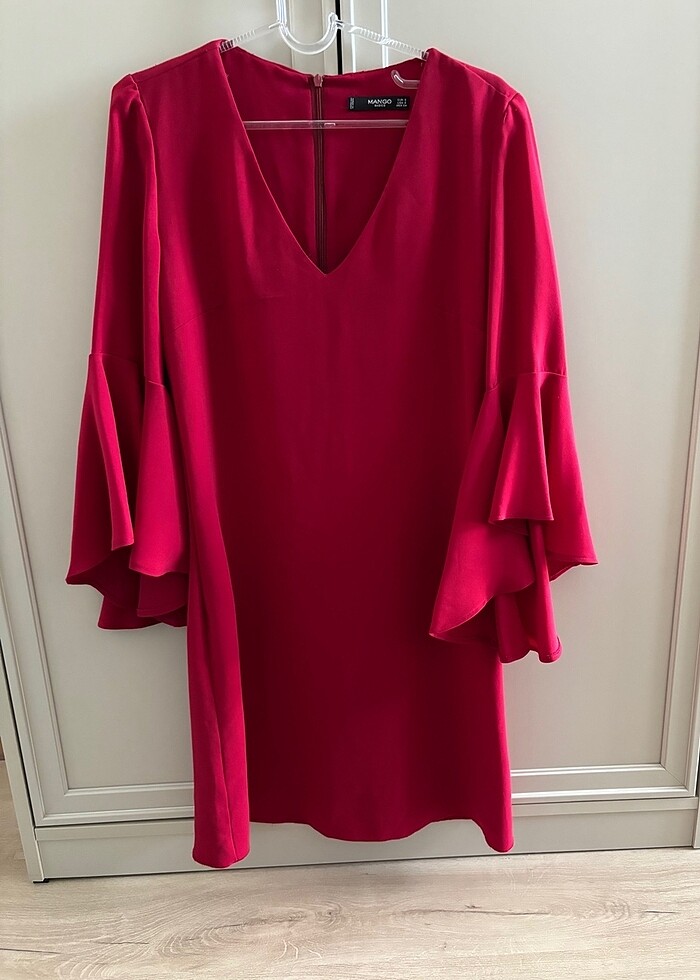 Mango kırmızı mini elbise - Görsel 2