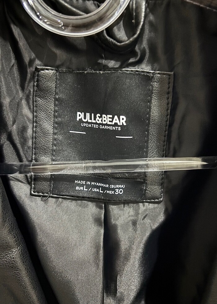 Pul&bear deri ceket - Görsel 4