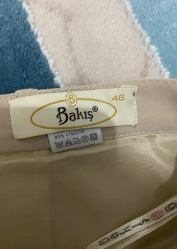 Bej Keten Pilili Uzun Etek - Görsel 3