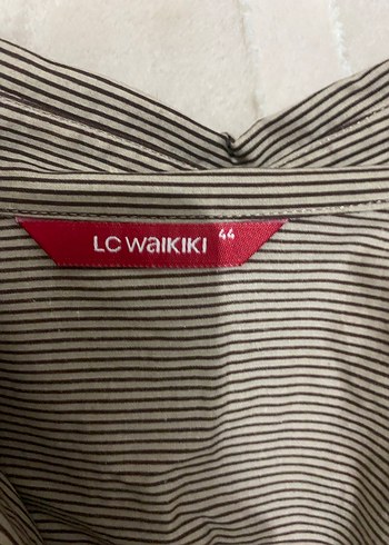 Düğmeli Gri Keten Kadın Gömlek - Görsel 2