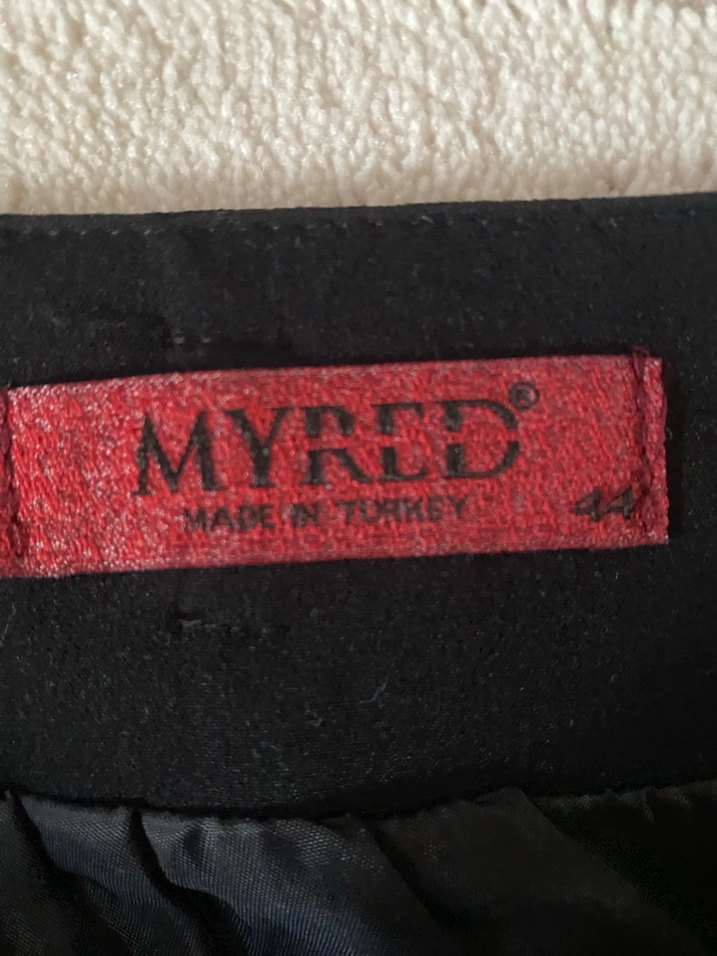 Siyah Baskılı Pilili Midi Etek - Görsel 2