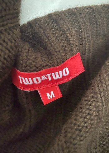 Düğmeli Uzun Kahverengi Yün Hamile Kabanı - Görsel 2