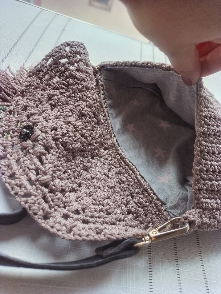 Püsküllü bohem çanta - Görsel 3