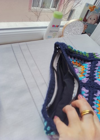 bohem Örgü Kadın Çanta - Görsel 3