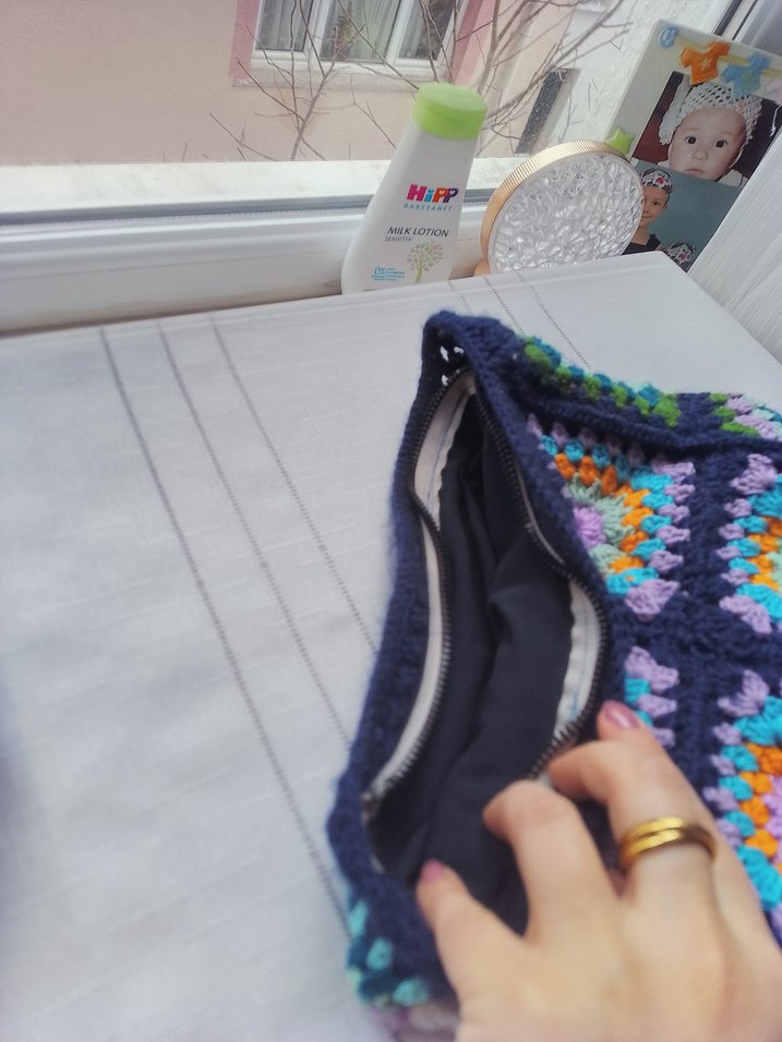 bohem Örgü Kadın Çanta - Görsel 3