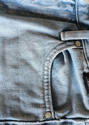 26 Beden Mavi Pastel Renk Rahat Kesim Kadın Kot Pantolon