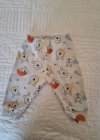 6-9 Ay Beden beyaz Renk Beyaz Baskılı Uzun Kollu Erkek Çocuk Pijama
