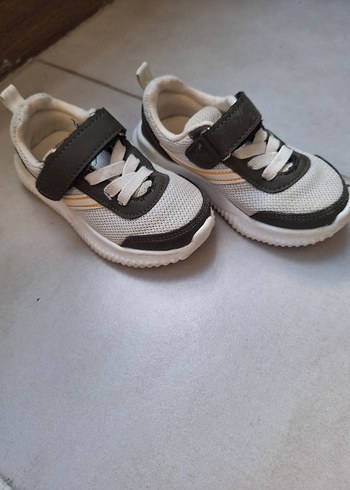 23 Beden camel Renk Bej Erkek Çocuk Spor Ayakkabı Velcro Bantlı