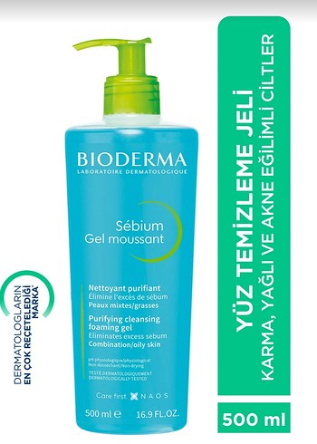 Bioderma Sébium Köpüren Temizleme Jeli 500 ml