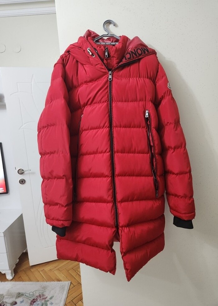 Moncler kırmızı mont - Görsel 2
