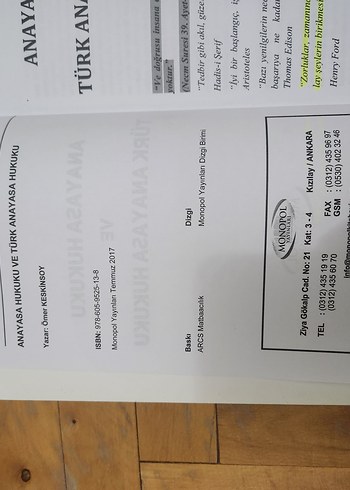 Anayasa ve Türk Anayasa Hukuku ve Türkiye Anayasası - Görsel 2