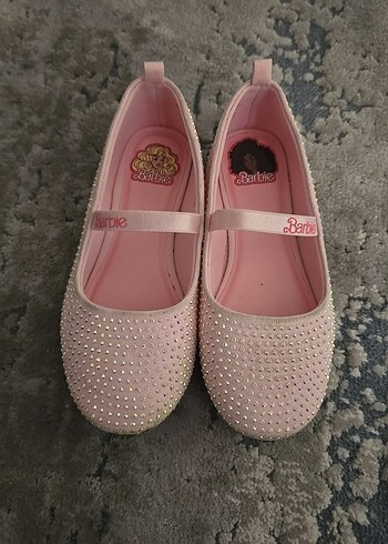 H&M Pembe Payetli Kız Çocuk Babet
