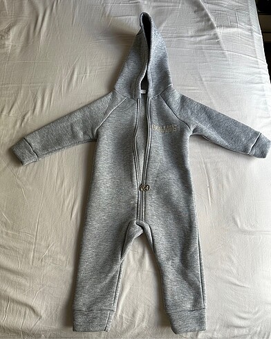 Kalın şardonlu pamuklu penye tulum - Görsel 2