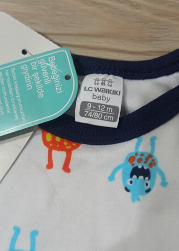 Renkli Baskılı Kısa Kollu Bebek Body - Görsel 2