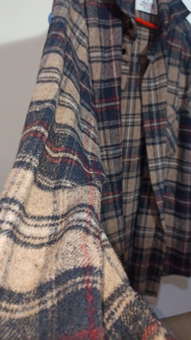 Düğmeli Kahverengi unisex Gömlek - Görsel 2