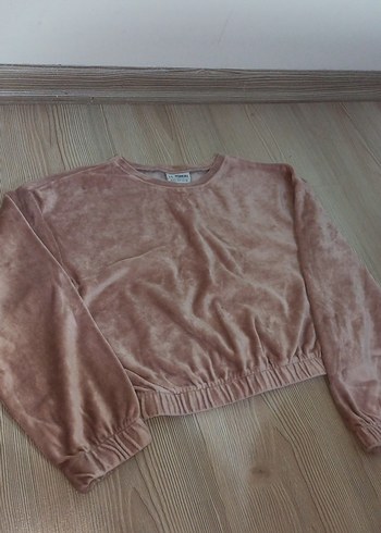 Çocuk Kadife takım pembe - Görsel 2