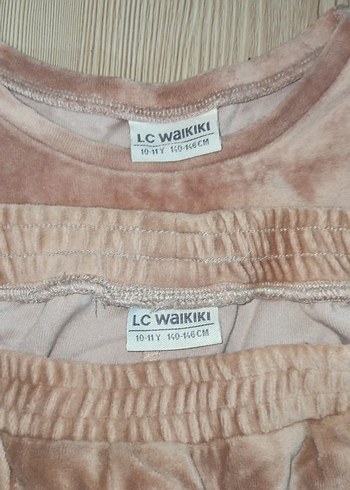 Çocuk Kadife takım pembe - Görsel 4