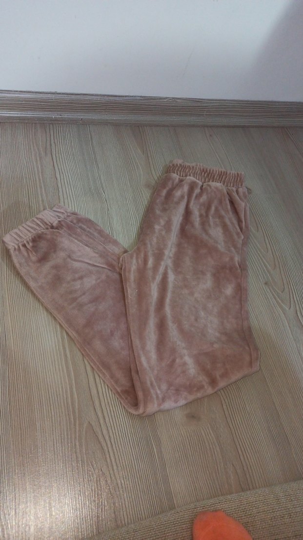 Çocuk Kadife takım pembe - Görsel 3