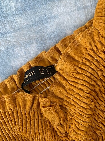 Büzgülü balon kol crop - Görsel 2