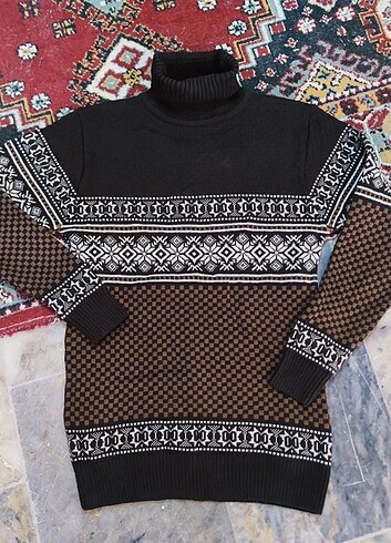 American Vintage 90s Unisex boğazlı yün kazak ????