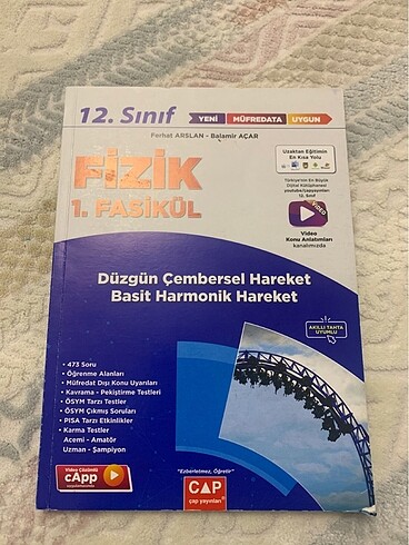Çap yayınları 12. Sınıf fizik fasikülleri