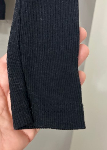 Siyah Uzun Kollu Basic Kadın Kazak - Görsel 6