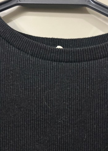 Siyah Uzun Kollu Basic Kadın Kazak - Görsel 3