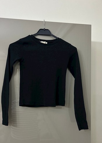 Siyah Uzun Kollu Basic Kadın Kazak - Görsel 8