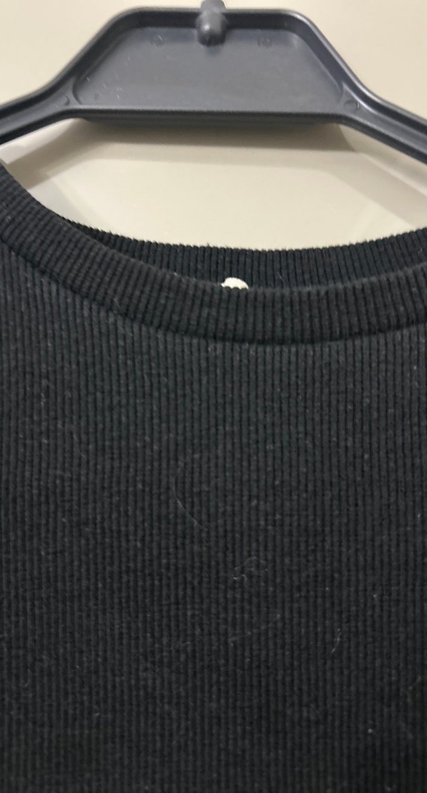 Siyah Uzun Kollu Basic Kadın Kazak - Görsel 3